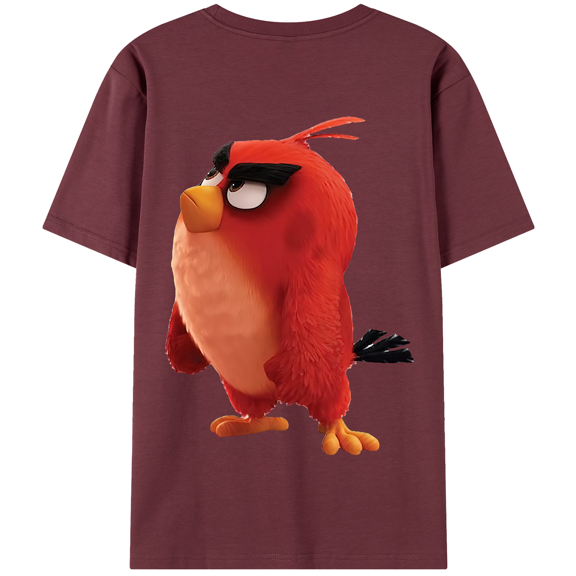 （画像用） Angry Birds アングリーバード 綿100％半袖Tシャツ（背面プリント）